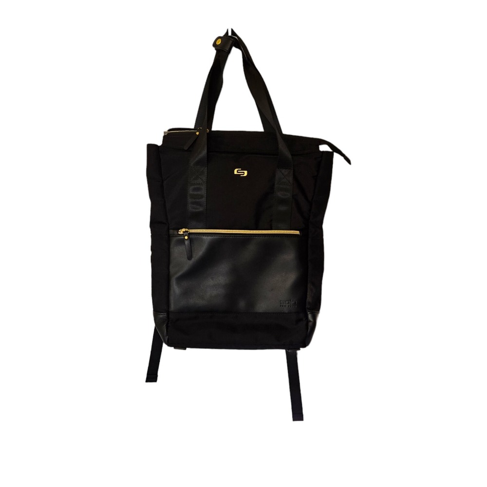 Solo New York Parker Hybrid Tote  Laptop Black Backpack 15.6"